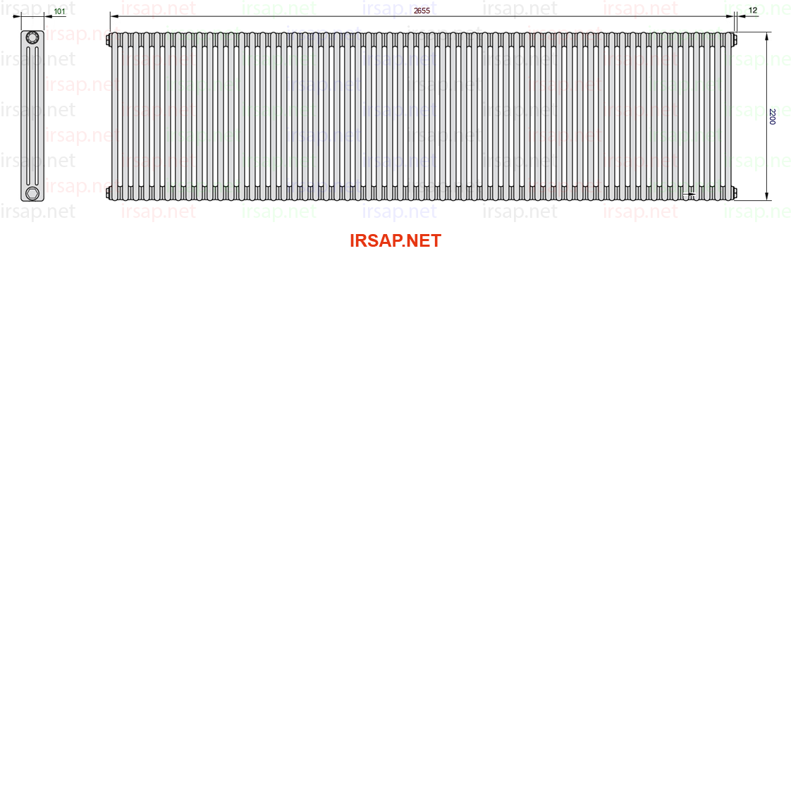 Радиатор IRSAP Tesi 32200/59 T14 CL 01